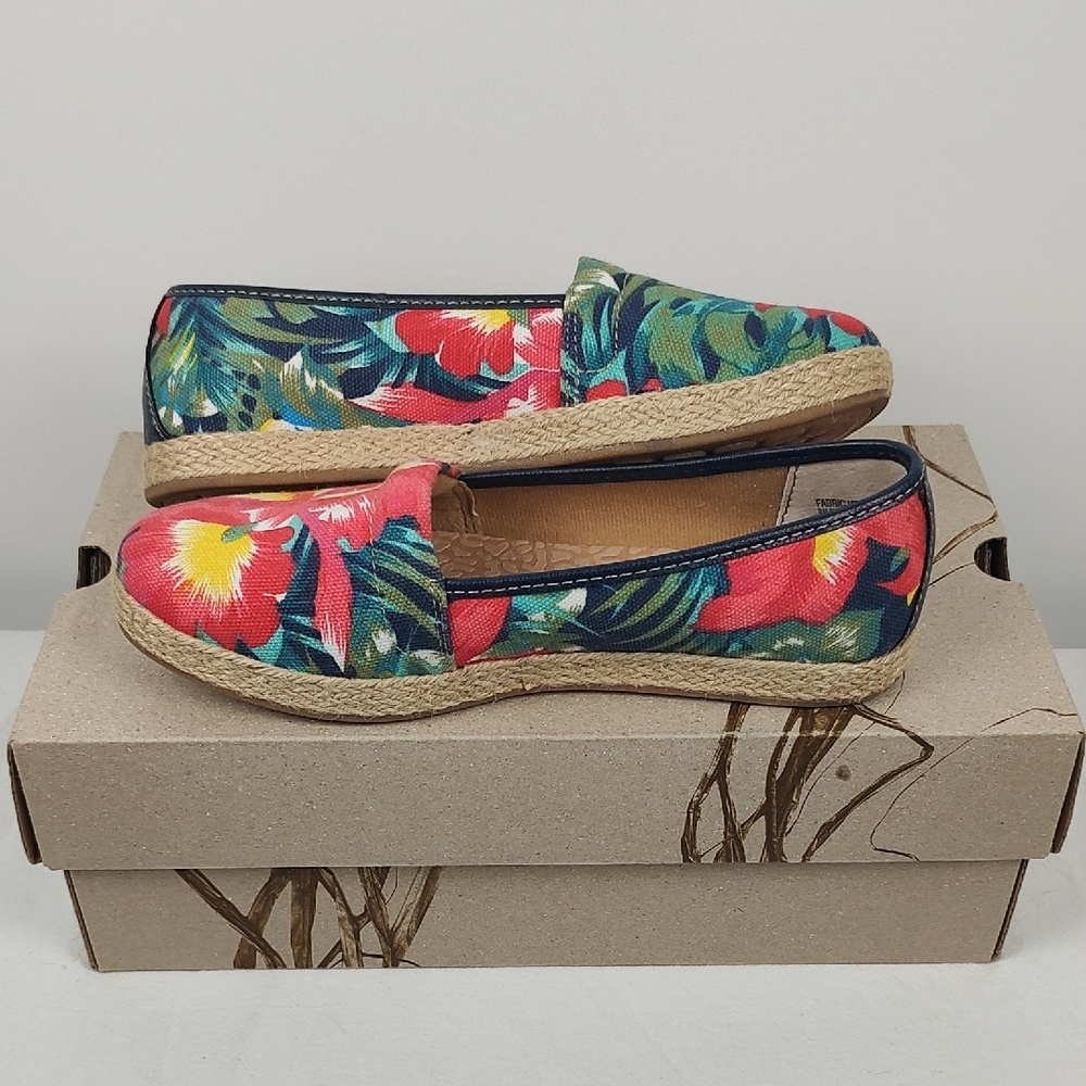 🔥HP🔥 Born Concept BOC Franki Hawaiian Print Espadrilles Shoes Women’s 6 NWB! - Picture 6 of 11